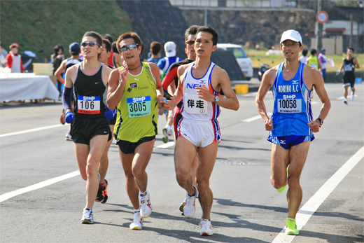 全日本盲人マラソン選手権大会の写真